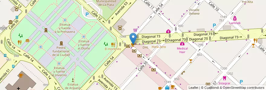 Mapa de ubicacion de Piccolo, Casco Urbano en Argentina, Buenos Aires, Partido De La Plata, La Plata.