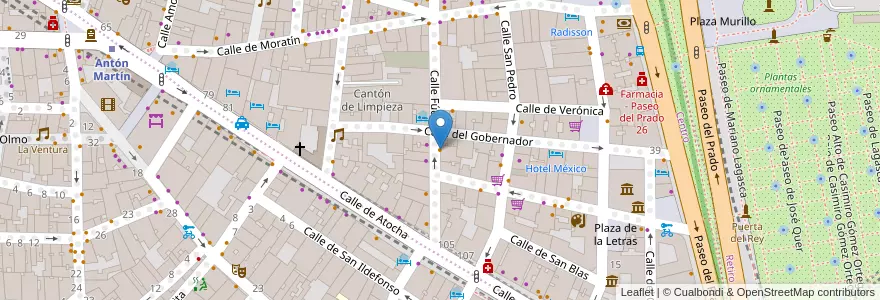 Mapa de ubicacion de Piccolo Diavolo en 西班牙, Comunidad De Madrid, Comunidad De Madrid, Área Metropolitana De Madrid Y Corredor Del Henares, Madrid.