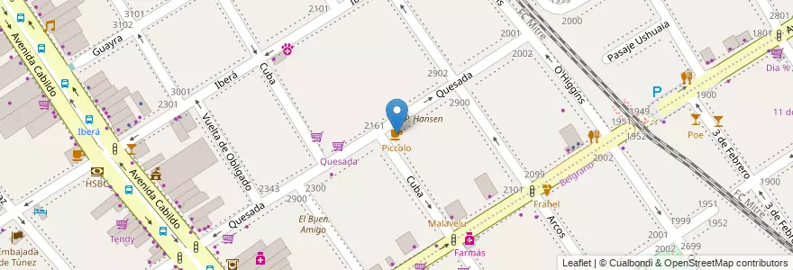 Mapa de ubicacion de Piccolo, Nuñez en Arjantin, Ciudad Autónoma De Buenos Aires, Buenos Aires, Comuna 13.