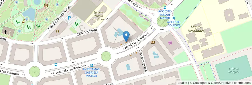 Mapa de ubicacion de Pickup en Испания, Мадрид, Мадрид, Área Metropolitana De Madrid Y Corredor Del Henares, Alcorcón.