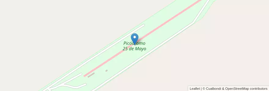 Mapa de ubicacion de Picódromo 25 de Mayo en アルゼンチン, サンティアゴ・デル・エステロ州, Departamento Capital.