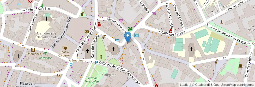 Mapa de ubicacion de Pide por esa boquita en 西班牙, Castilla Y León, Valladolid, Valladolid.
