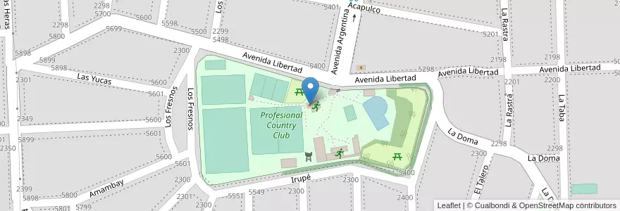Mapa de ubicacion de Piero Bar en آرژانتین, سانتافه, Departamento Rosario, Municipio De Funes, Funes.