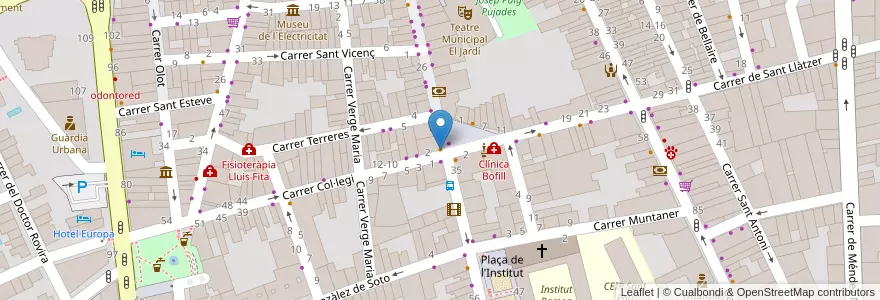 Mapa de ubicacion de Pierrot's en Spain, Catalonia, Girona, Upper Empordà, Figueres.