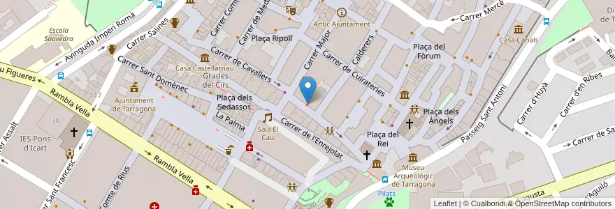 Mapa de ubicacion de Pigal en 스페인, Catalunya, Tarragona, Tarragonès, 타라고나.