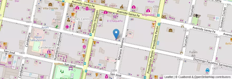 Mapa de ubicacion de Piky Caporella en Argentina, Santa Fe, Departamento Rosario, Municipio De Funes, Funes.
