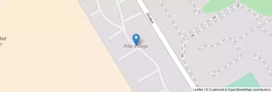 Mapa de ubicacion de Pilar Village en アルゼンチン, ブエノスアイレス州, Partido Del Pilar, Villa Rosa.
