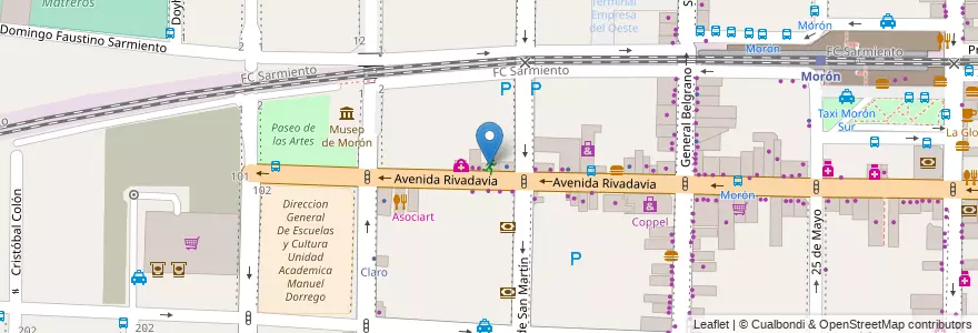 Mapa de ubicacion de Pilates & Estetica en Argentinië, Buenos Aires, Partido De Morón, Morón.