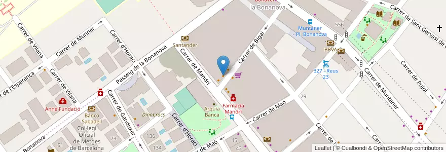 Mapa de ubicacion de Pim Pam Burger en Spanje, Catalonië, Barcelona, Barcelonès, Barcelona.