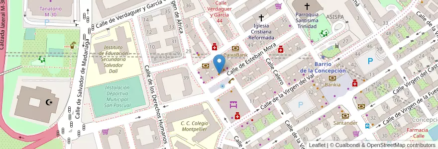 Mapa de ubicacion de Pimar's en Испания, Мадрид, Мадрид, Área Metropolitana De Madrid Y Corredor Del Henares, Мадрид.