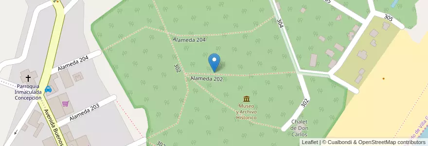 Mapa de ubicacion de Pinar del Norte en Arjantin, Buenos Aires, Partido De Villa Gesell.