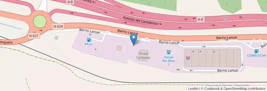 Mapa de ubicacion de Pindal 2 en Испания, Кантабрия, Кантабрия, Costa Occidental, Val De San Vicente.