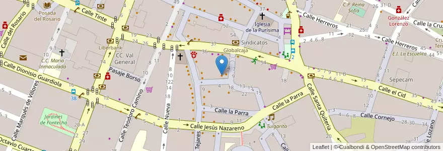 Mapa de ubicacion de Pingüino en 西班牙, Castilla-La Mancha, Albacete, Albacete.