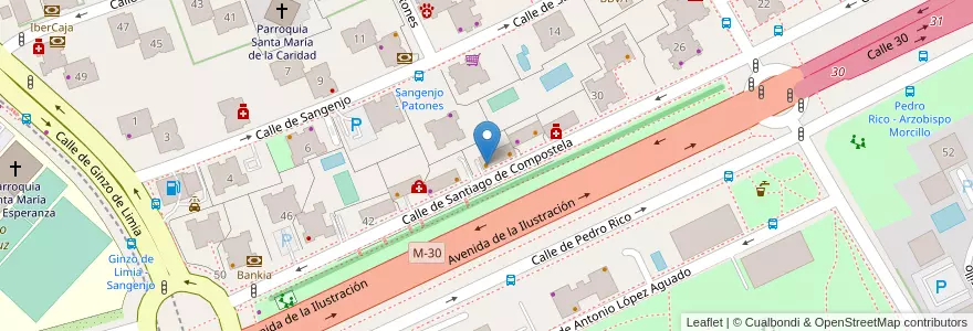 Mapa de ubicacion de PinsaPizza en 西班牙, Comunidad De Madrid, Comunidad De Madrid, Área Metropolitana De Madrid Y Corredor Del Henares, Madrid.