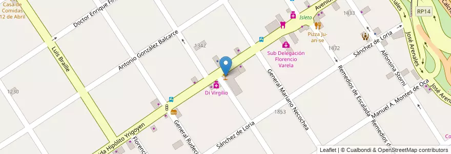 Mapa de ubicacion de Pinta Picada en Arjantin, Buenos Aires, Partido De Florencio Varela, Florencio Varela.