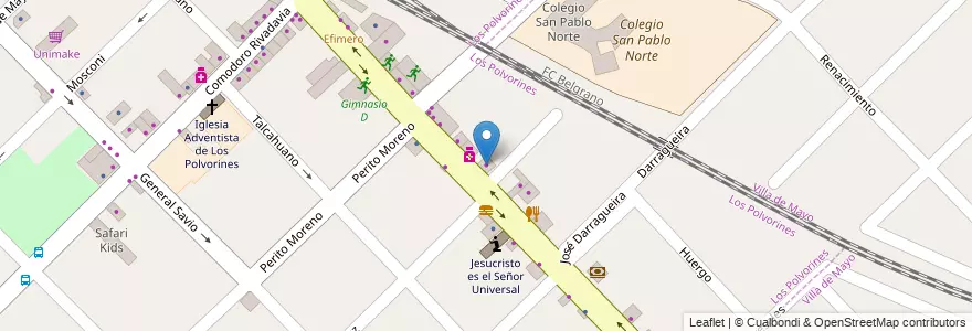 Mapa de ubicacion de Pintamee en Arjantin, Buenos Aires, Partido De Malvinas Argentinas, Los Polvorines.