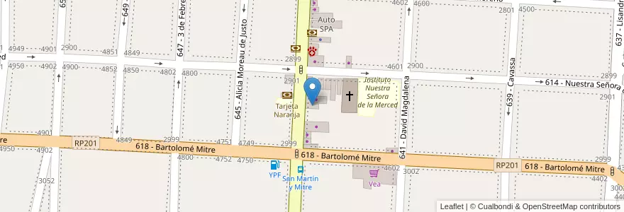 Mapa de ubicacion de Pintó una pinta en 阿根廷, 布宜诺斯艾利斯省, Partido De Tres De Febrero, Caseros.