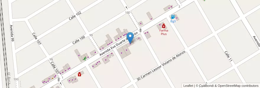 Mapa de ubicacion de Pintureria Giannoni en Arjantin, Buenos Aires, Partido De Presidente Perón.