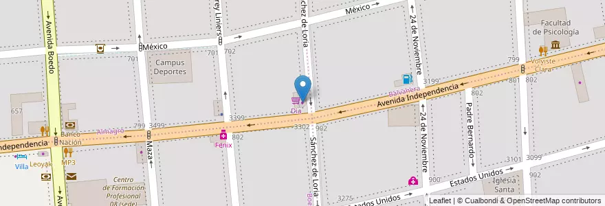 Mapa de ubicacion de Pinturerias Liberato, Almagro en Аргентина, Буэнос-Айрес, Comuna 5, Буэнос-Айрес.