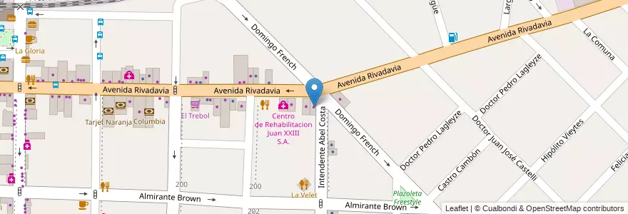 Mapa de ubicacion de Pinturerias Maranata en Arjantin, Buenos Aires, Partido De Morón, Morón.