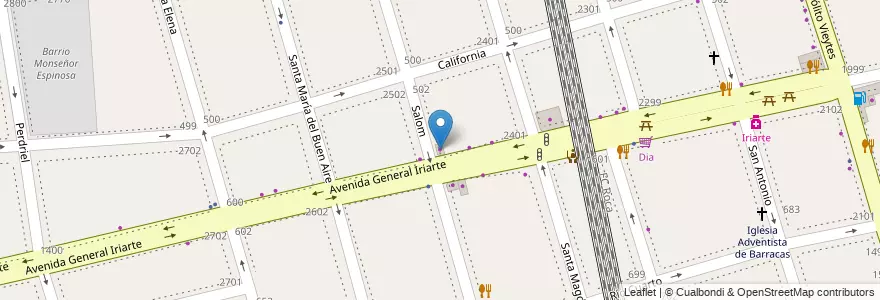 Mapa de ubicacion de Pinturerias Miguel, Barracas en Argentinië, Ciudad Autónoma De Buenos Aires, Comuna 4, Buenos Aires.
