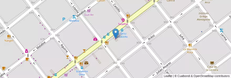 Mapa de ubicacion de Pinturerías Quinquela, Villa Crespo en Arjantin, Ciudad Autónoma De Buenos Aires, Buenos Aires, Comuna 15.