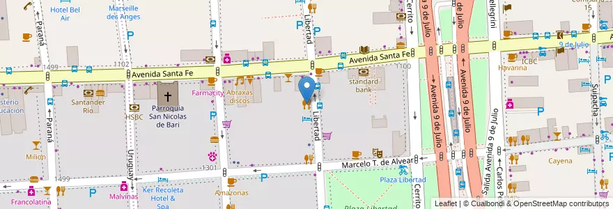 Mapa de ubicacion de Piola, Retiro en Аргентина, Буэнос-Айрес, Comuna 1, Буэнос-Айрес.