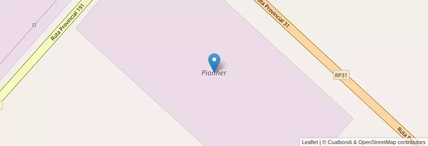 Mapa de ubicacion de Pionner en الأرجنتين, بوينس آيرس, Partido De Salto.