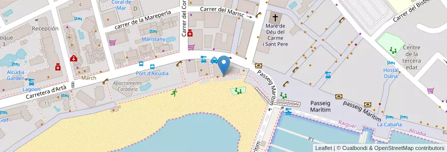 Mapa de ubicacion de Pipper's en スペイン, バレアレス諸島, España (Mar Territorial), Raiguer, バレアレス諸島, Alcúdia.