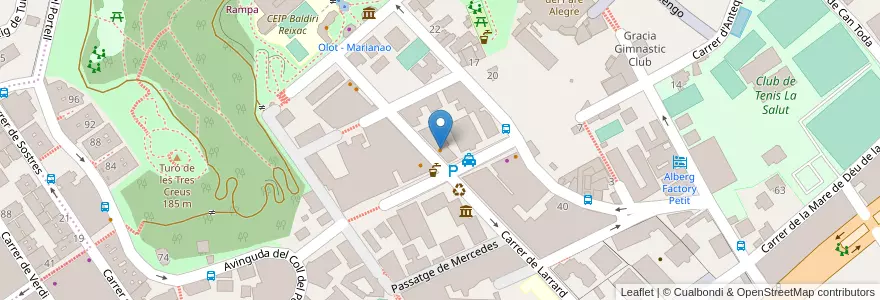 Mapa de ubicacion de Piranya en إسبانيا, كتالونيا, برشلونة, بارسلونس, Barcelona.