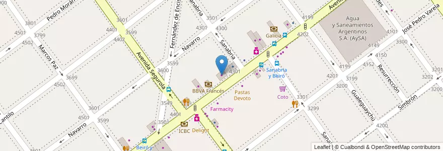Mapa de ubicacion de Pirelli, Villa Devoto en アルゼンチン, Ciudad Autónoma De Buenos Aires, ブエノスアイレス, Comuna 11.