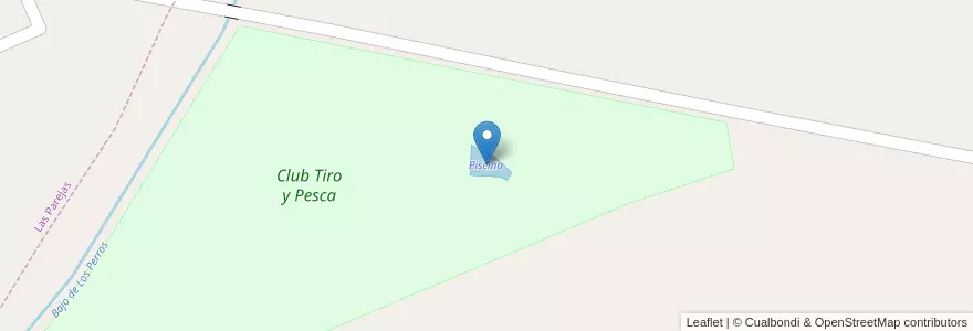Mapa de ubicacion de Piscina en 아르헨티나, Santa Fe, Departamento Belgrano, Municipio De Las Parejas.