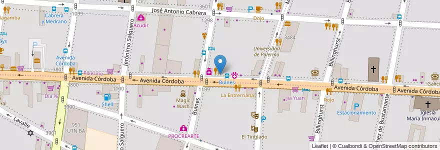 Mapa de ubicacion de Pisco & Nazca, Palermo en Argentina, Autonomous City Of Buenos Aires, Autonomous City Of Buenos Aires.