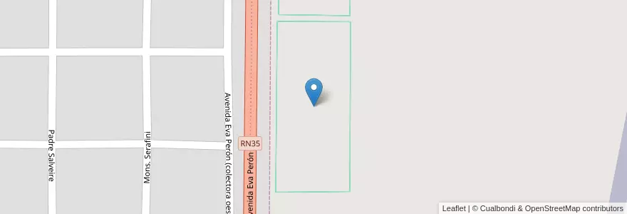 Mapa de ubicacion de Pista bmx en アルゼンチン, ラ・パンパ州, Municipio De Santa Rosa, Departamento Capital, Santa Rosa.