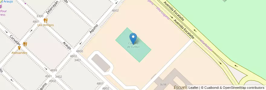 Mapa de ubicacion de Pista de Atletismo, Villa Lugano en アルゼンチン, Ciudad Autónoma De Buenos Aires, ブエノスアイレス, Comuna 8.