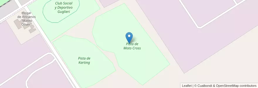 Mapa de ubicacion de Pista de Moto Cross en アルゼンチン, ブエノスアイレス州, Partido De Daireaux.