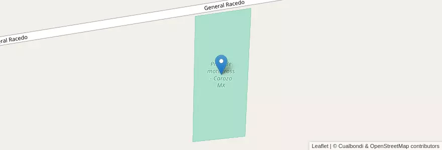 Mapa de ubicacion de Pista de motocross - Carozo MX en Argentina, Chile, Neuquén, Departamento Confluencia, Municipio De Plottier, Plottier.