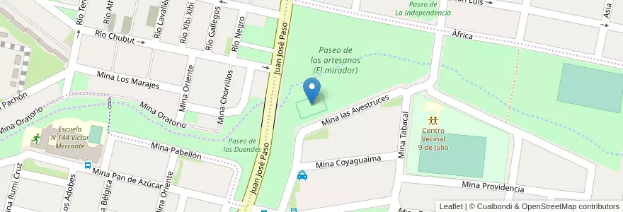 Mapa de ubicacion de Pista de Skate en Argentina, Jujuy, Departamento Palpalá, Municipio De Palpalá.