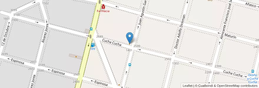 Mapa de ubicacion de Pito Cuatro, La Paternal en Arjantin, Ciudad Autónoma De Buenos Aires, Buenos Aires.