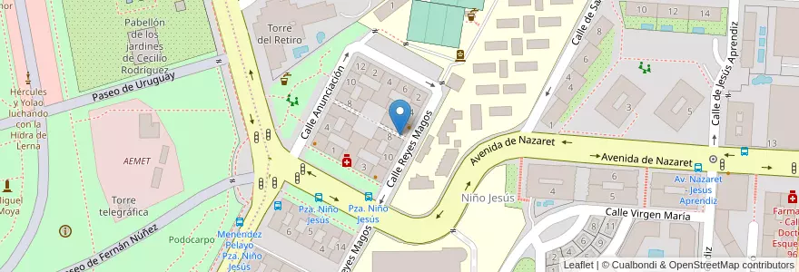 Mapa de ubicacion de Pitufos en Sepanyol, Comunidad De Madrid, Comunidad De Madrid, Área Metropolitana De Madrid Y Corredor Del Henares, Madrid.