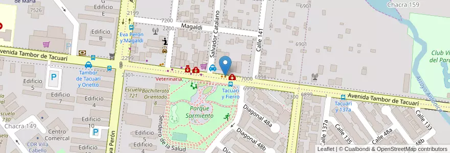 Mapa de ubicacion de Pizza 40 Premium en Аргентина, Misiones, Departamento Capital, Municipio De Posadas, Posadas.