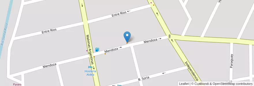 Mapa de ubicacion de Pizza 7 en 阿根廷, Córdoba, Departamento Calamuchita, Municipio De Santa Rosa De Calamuchita, Santa Rosa De Calamuchita.