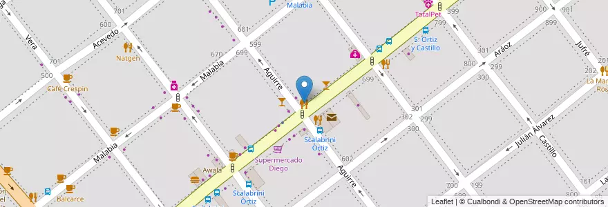 Mapa de ubicacion de Pizza Bum!, Villa Crespo en Argentinië, Ciudad Autónoma De Buenos Aires, Buenos Aires, Comuna 15.