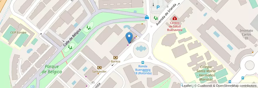 Mapa de ubicacion de Pizza-Bum en スペイン, カスティーリャ＝ラ・マンチャ州, Toledo, Toledo, Toledo.