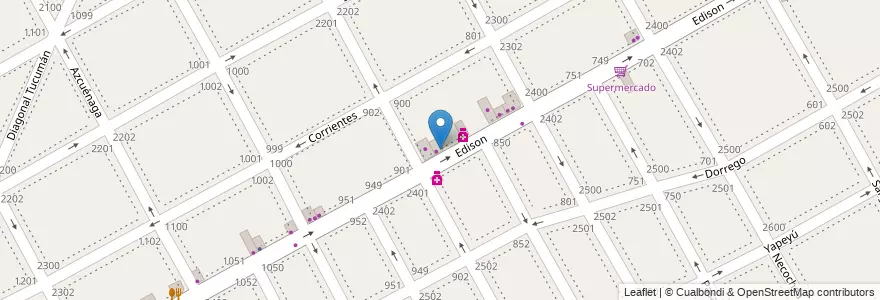Mapa de ubicacion de Pizza Crash en Argentinien, Provinz Buenos Aires, Partido De San Isidro, Martínez.