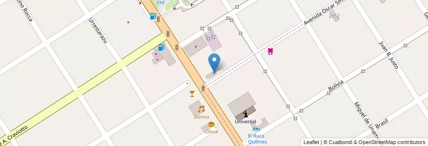 Mapa de ubicacion de Pizza Dita en Argentinië, Buenos Aires, Partido De Quilmes, Quilmes.