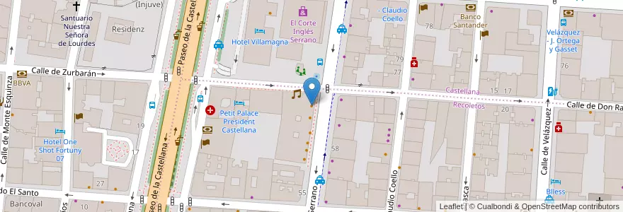 Mapa de ubicacion de Pizza Emporio en Spanje, Comunidad De Madrid, Comunidad De Madrid, Área Metropolitana De Madrid Y Corredor Del Henares, Madrid.