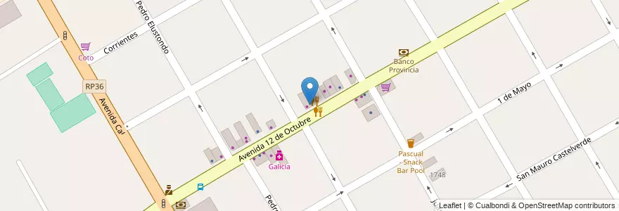 Mapa de ubicacion de Pizza Fan en 아르헨티나, 부에노스아이레스주, Partido De Quilmes, Quilmes.