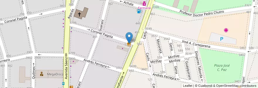 Mapa de ubicacion de Pizza Forte, Nueva Pompeya en Argentina, Ciudad Autónoma De Buenos Aires, Comuna 4, Buenos Aires.