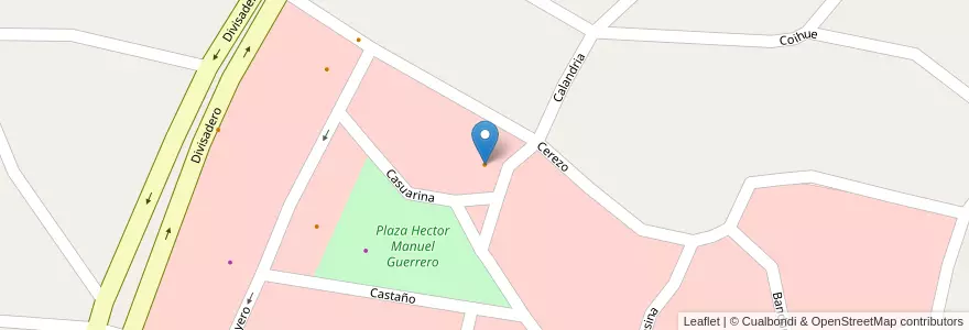 Mapa de ubicacion de Pizza Hot en アルゼンチン, ブエノスアイレス州, Partido De Pinamar.